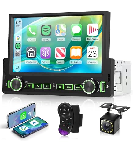 Amazon.co.jp: Hodozzy 1DINカーオーディオ CarPlay/Android Auto対応
